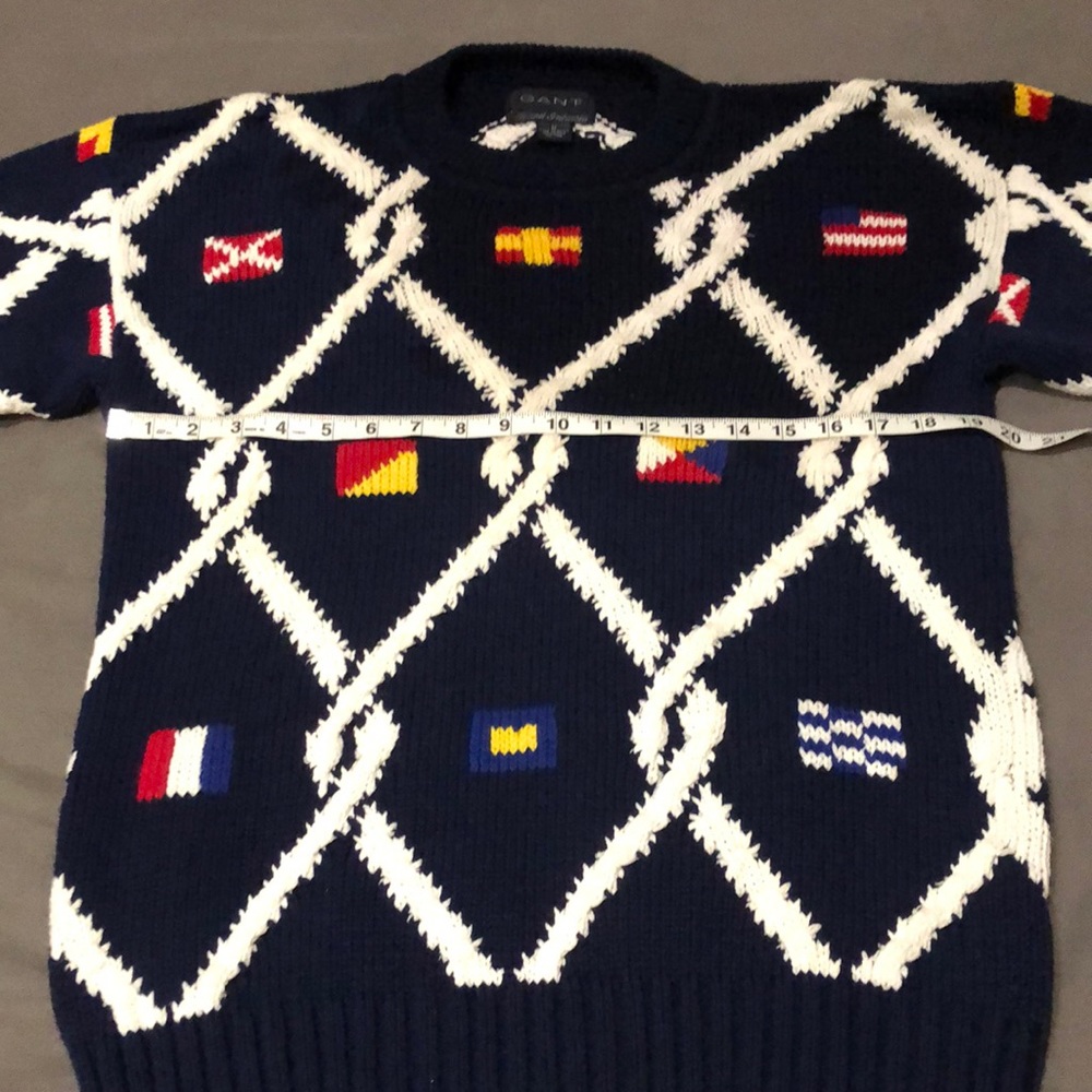 Gant Intarsia Knit Nautical Flag Sweater